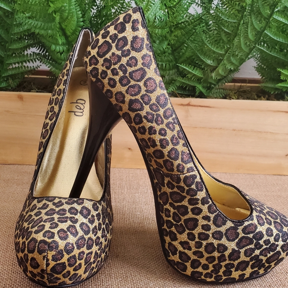 Sparke Leopard printed heel
